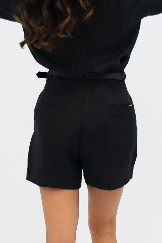 French Riviera Pant - Linen Mom Shorts - Licorice