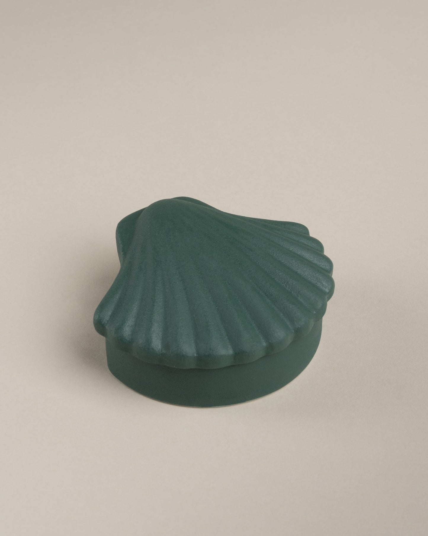 Dark Green Seashell Box