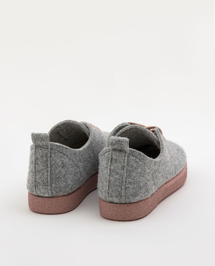 Eco friendly walnut gray slippers