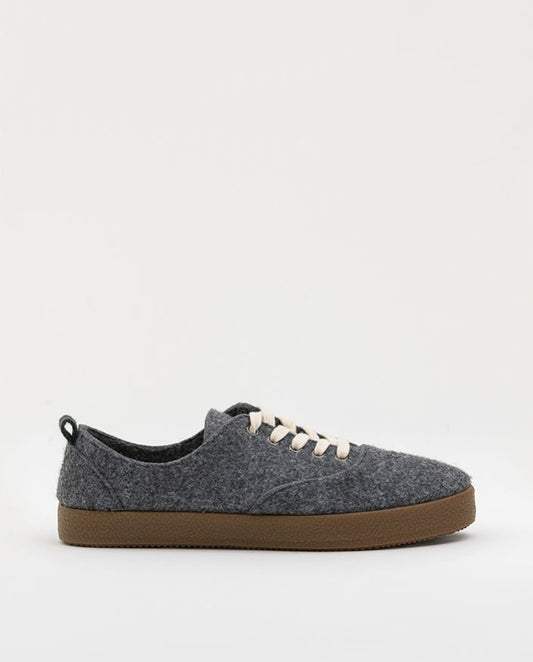 Anthracite acacia recycled material casual sneakers