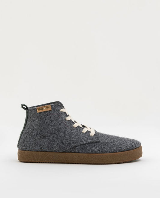 Gray boots made of recycled material acacia large anthracite