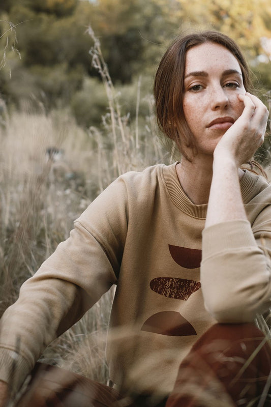 Oversize Sweatshirt Joana Shapes Beige