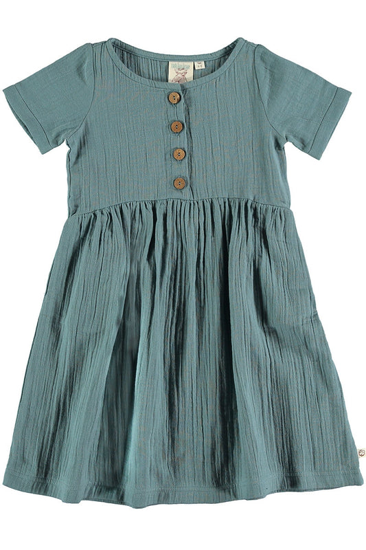 Vintage blue muslin dress
